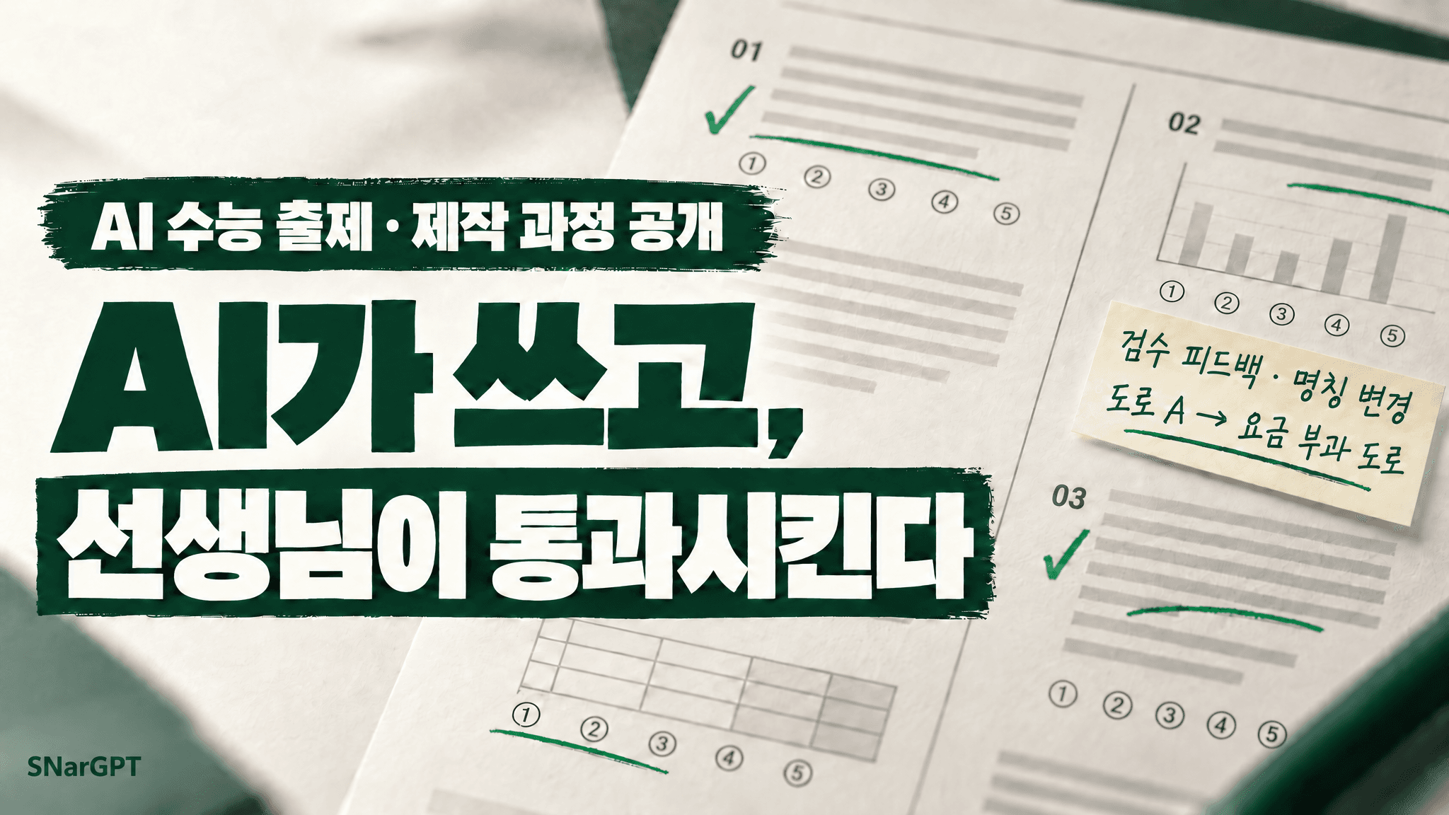 AI는 수능형 문제를 어떻게 만들까? 초안부터 검토·수정까지