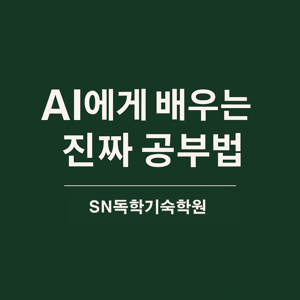 AI에게 배우는 진짜 공부법