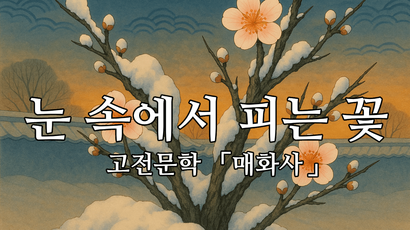 지조와 절개의 상징 (고등 고전문학 「매화사」)