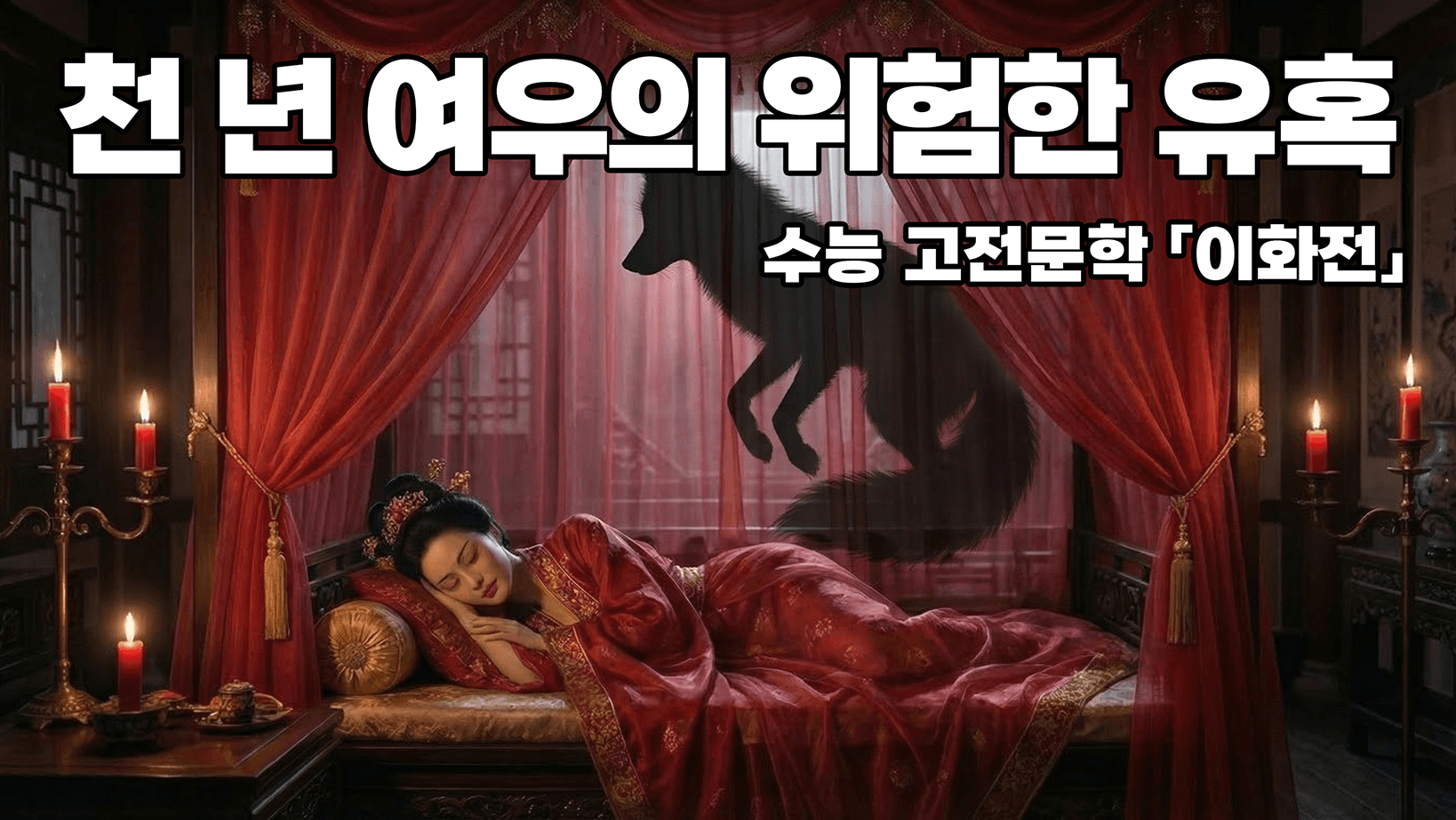 역대급 미모의 귀비, 알고보니 털 날리는 요괴? 이화의 참교육 레벨 ㄷㄷ | 수능 고전문학 「이화전」