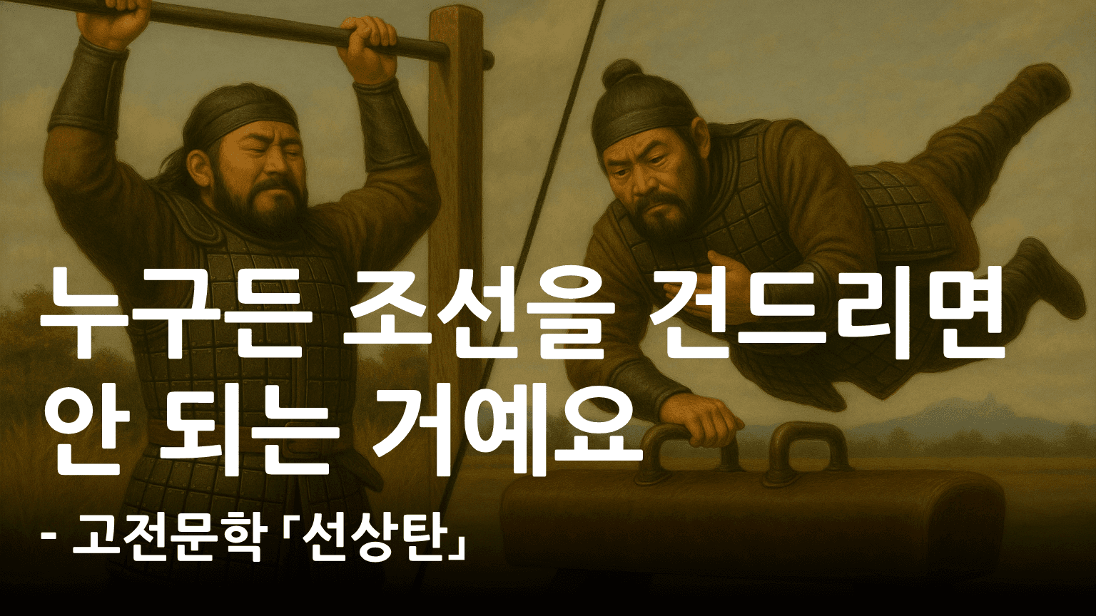 45세면 지금은 한창인데 자꾸 자기가 노장이라고 하네...
(고전문학 「선상탄」)