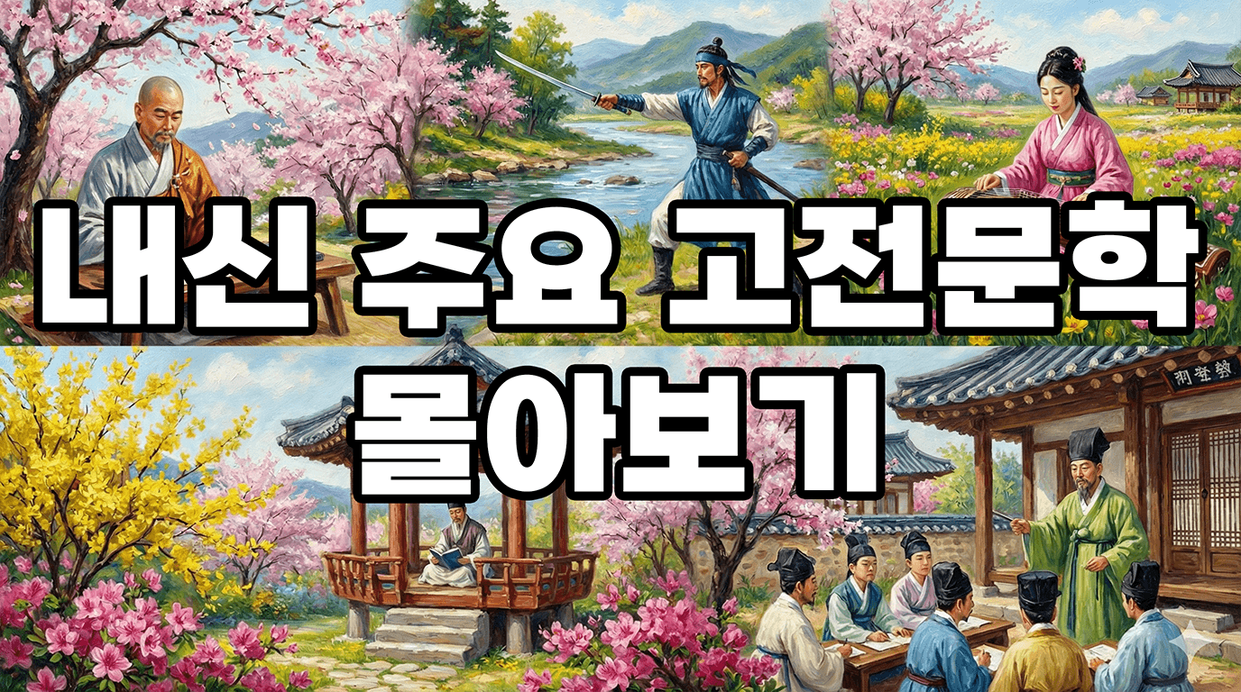 기말고사 대비 고전문학 공부하는 고1·고2 친구들을 위해 만든 영상 (SN 고전문학 몰아보기 2탄)