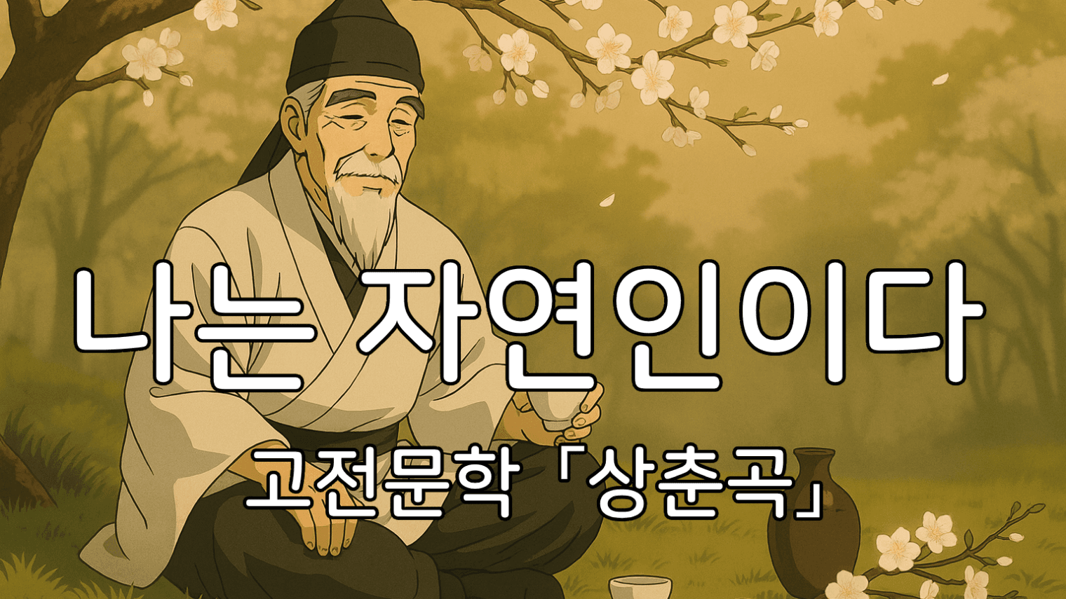 사실 내 이런 삶을 좀 부러워했으면 좋겠어 (고등 고전문학 「상춘곡」)