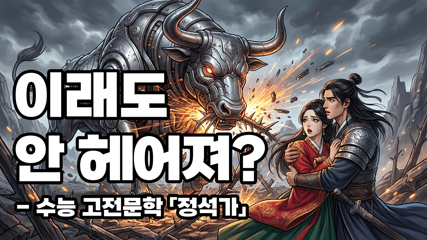 [수능 주요 고전문학 「정석가」 해석] 철로 만든 소가 풀을 뜯어야 헤어지겠다고? 고려판 '환승연애' 불가 선언