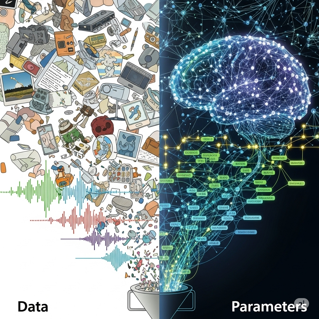AI 파라미터와 학습량의 관계