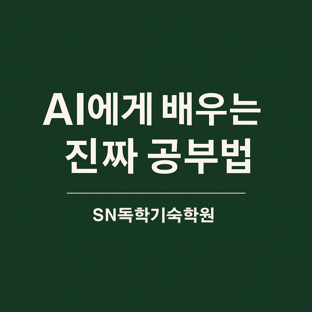 AI에게 배우는 진짜 공부법